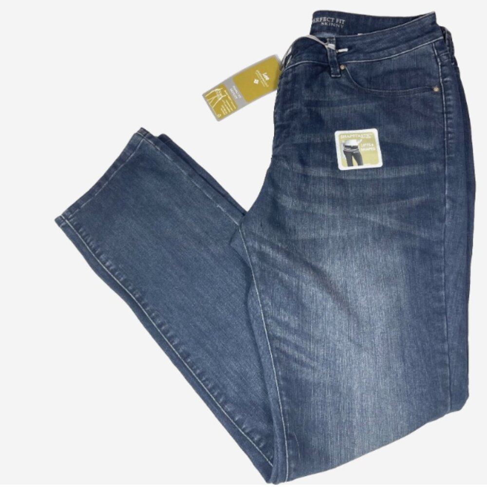 Lee Skinny Stretch Jeans 16M Medium Wash NWT‎ Mid Rise Denim Pants